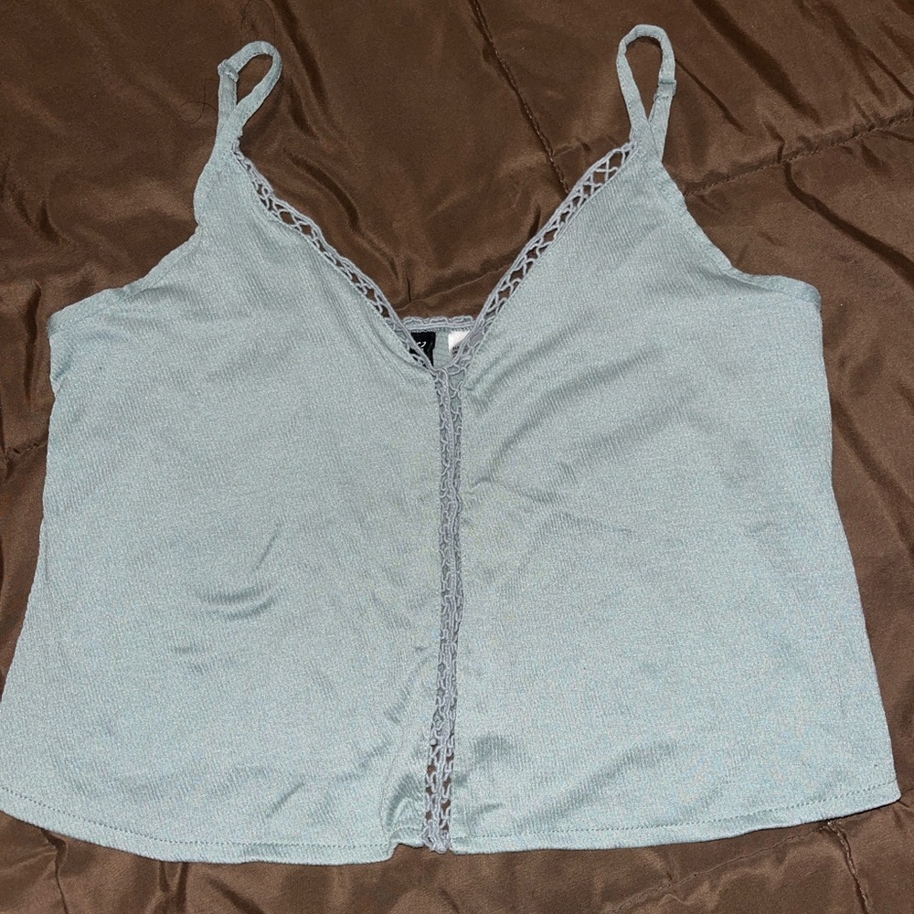 Women’s Sage Green cropped tank